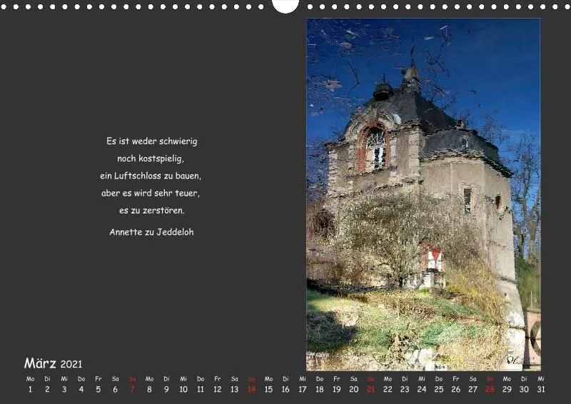 Holistic Arts Spiegelungen-Kalender 2021 - Illusionen A3