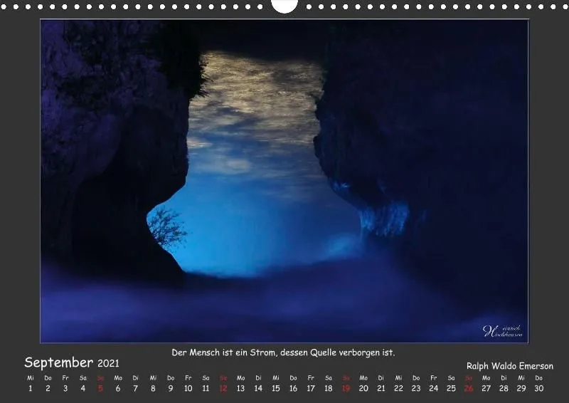 Holistic Arts Rheinfall-Kalender 2021 - Lebendiges Wasser A3