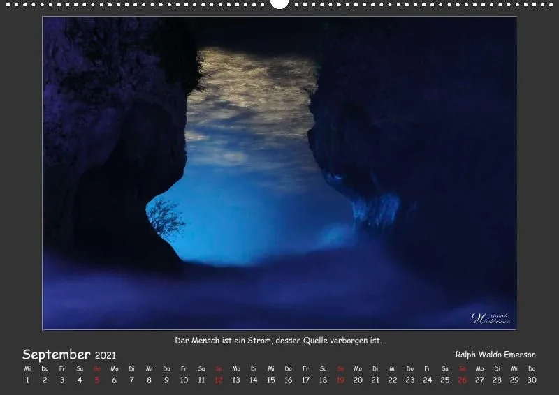 Holistic Arts Rheinfall-Kalender 2021 - Lebendiges Wasser A2