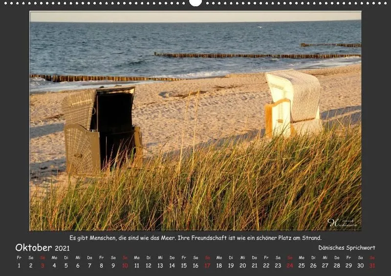Holistic Arts Strand-Kalender 2021 - Strandgut A2