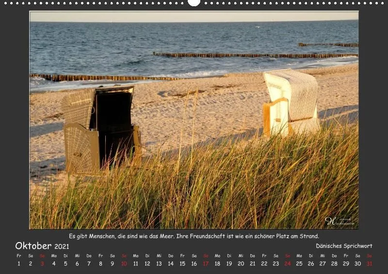 Holistic Arts Strand-Kalender 2021 - Strandgut A2