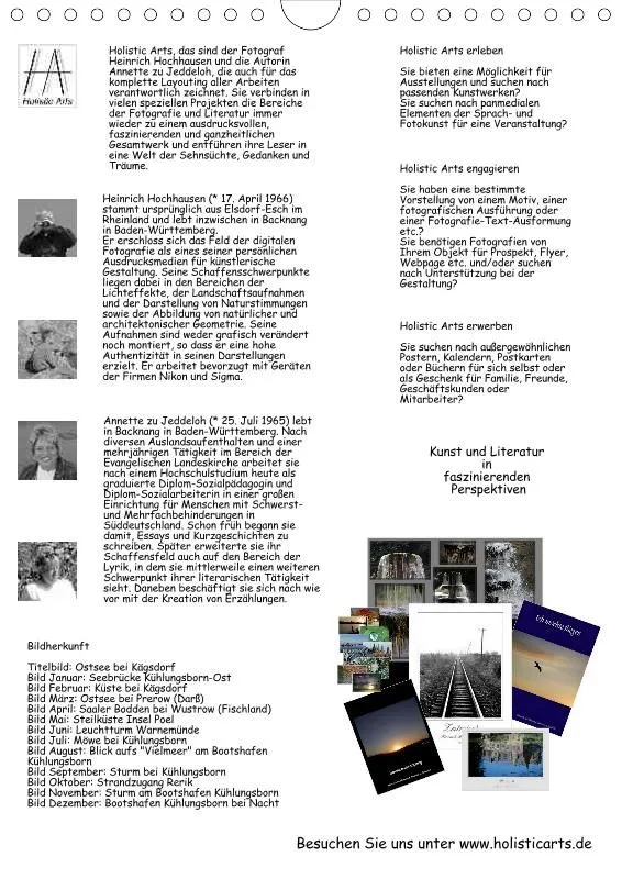 Holistic Arts Meeres-Termin-Kalender 2021 - Viel Meer