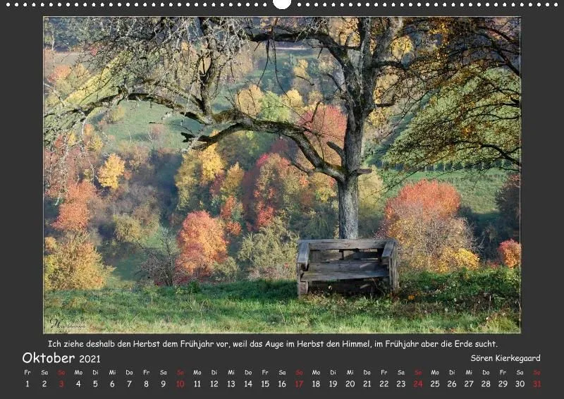Holistic Arts Jahreszeiten Kalender 2021 - Jahreszeiten A2