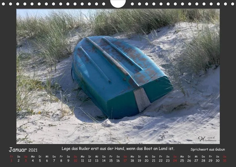 Holistic Arts Strand-Kalender 2021 - Strandgut A4