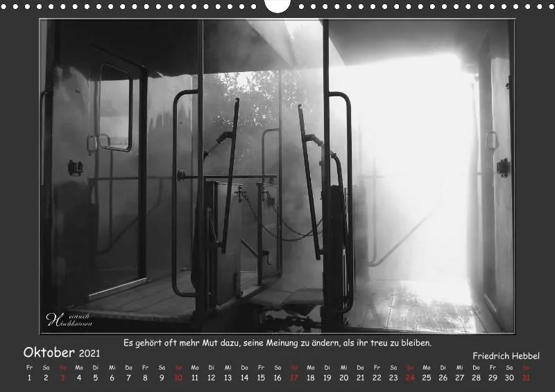Holistic Arts Schwarzweiß-Kalender 2021 - Kontraste A3