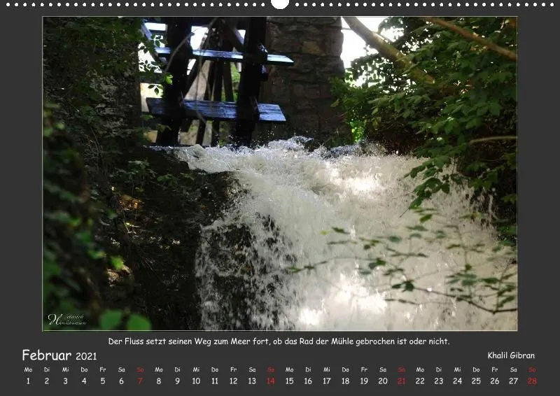 Holistic Arts Rheinfall-Kalender 2021 - Lebendiges Wasser A2