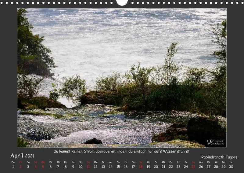 Holistic Arts Rheinfall-Kalender 2021 - Lebendiges Wasser A3