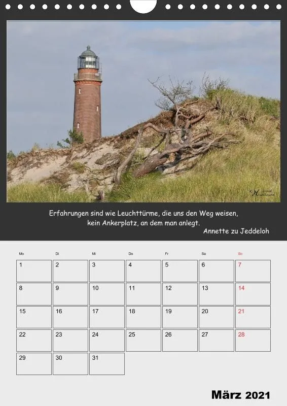 Holistic Arts Strand-Termin-Kalender 2021 - Strandgut