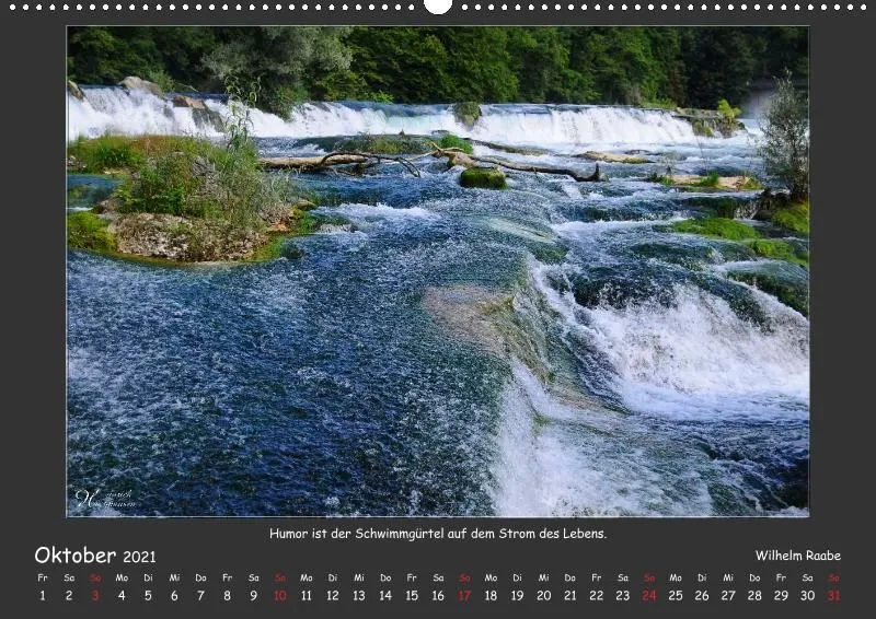 Holistic Arts Rheinfall-Kalender 2021 - Lebendiges Wasser A2