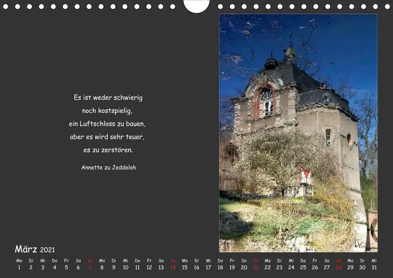 Holistic Arts Spiegelungen-Kalender 2021 - Illusionen A4