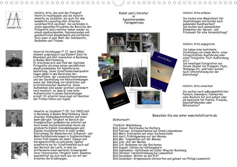 Holistic Arts Jahreszeiten Kalender 2021 - Jahreszeiten A3