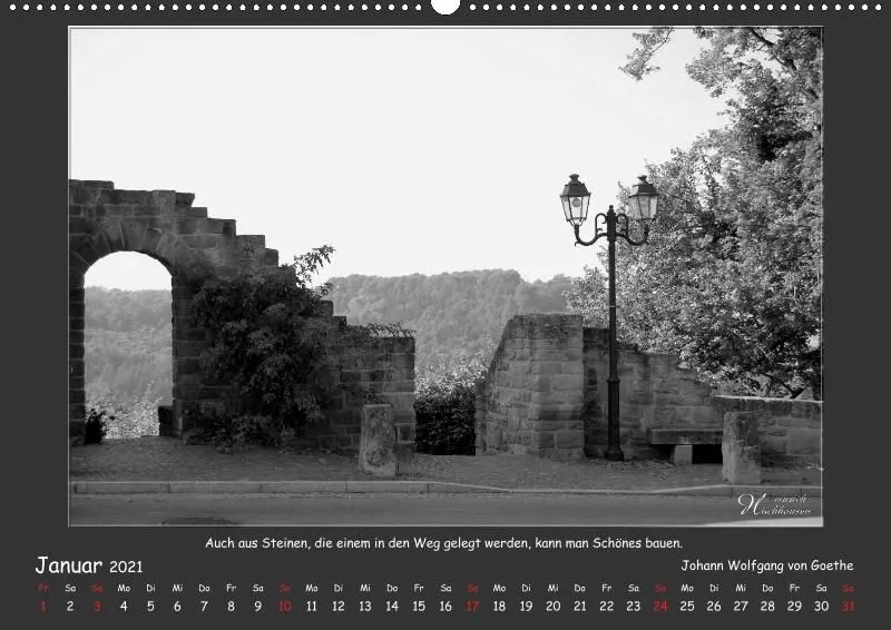 Holistic Arts Schwarzweiß-Kalender 2021 - Kontraste A2
