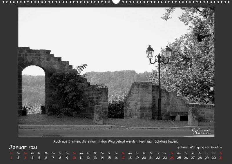 Holistic Arts Schwarzweiß-Kalender 2021 - Kontraste A2