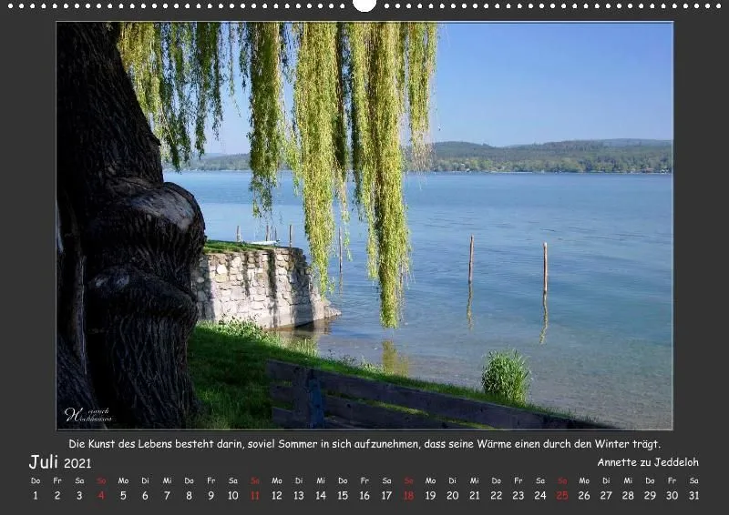 Holistic Arts Jahreszeiten Kalender 2021 - Jahreszeiten A2