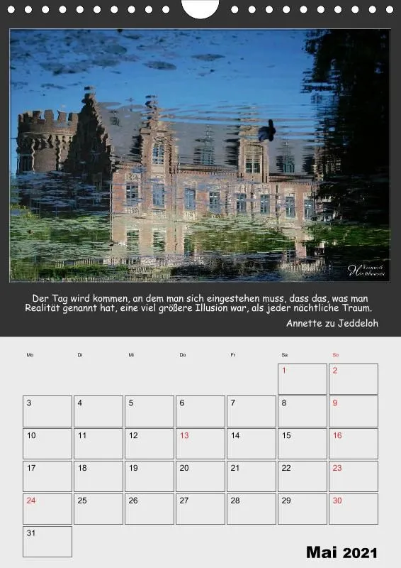 Holistic Arts Spiegelungen-Termin-Kalender 2021- Illusionen