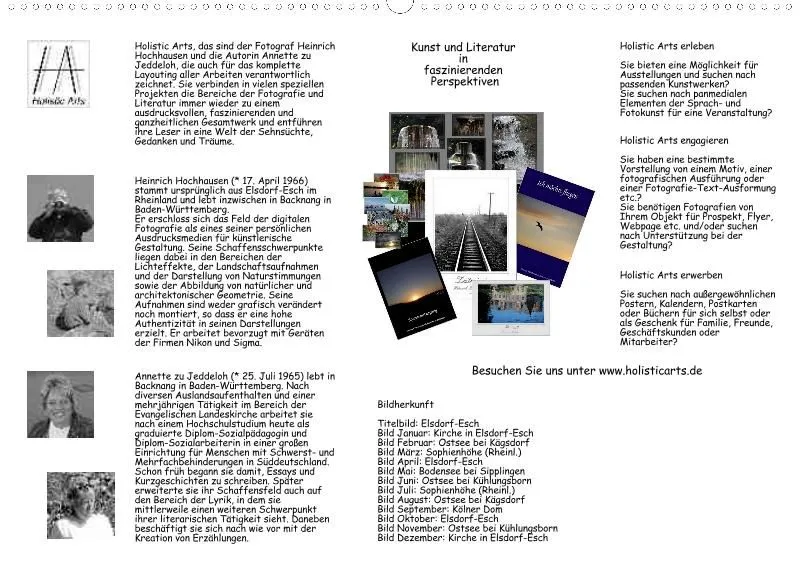 Holistic Arts Sonnenuntergang Kalender 2021 - Sonnenuntergang A2