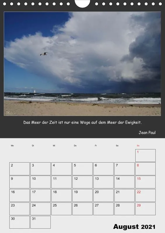 Holistic Arts Jahreszeiten Termin-Kalender 2021 - Jahreszeiten