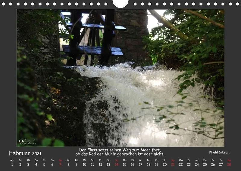 Holistic Arts Rheinfall-Kalender 2021 - Lebendiges Wasser A4