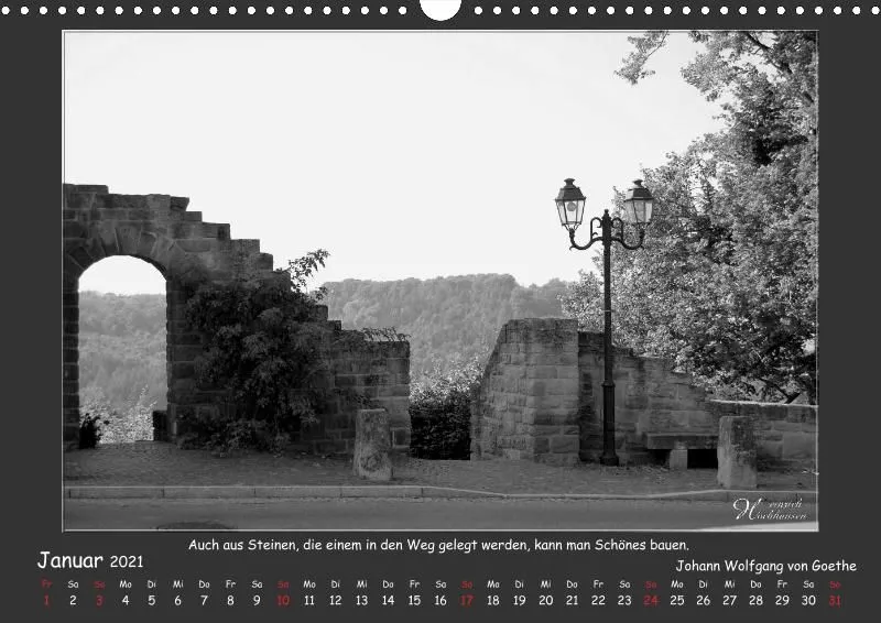 Holistic Arts Schwarzweiß-Kalender 2021 - Kontraste A3