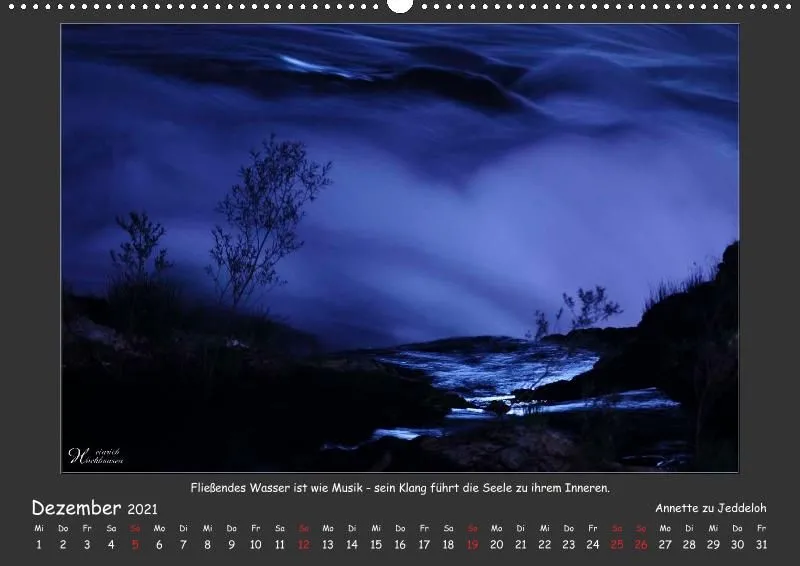 Holistic Arts Rheinfall-Kalender 2021 - Lebendiges Wasser A2