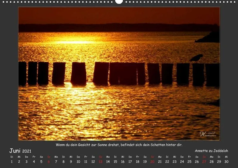 Holistic Arts Sonnenuntergang Kalender 2021 - Sonnenuntergang A2