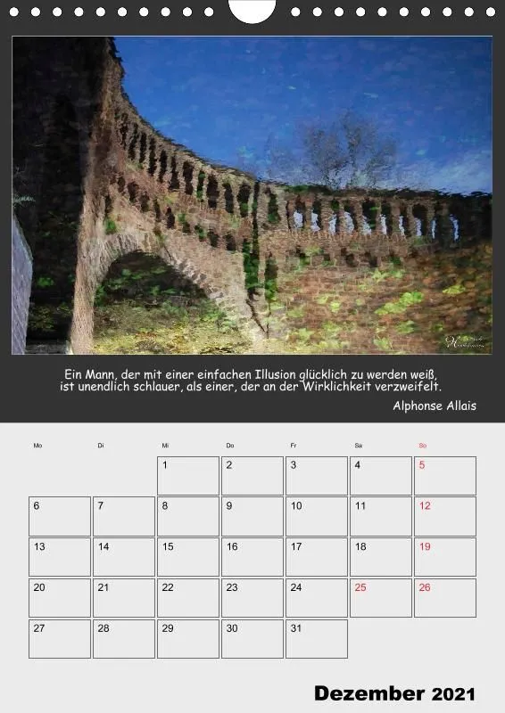 Holistic Arts Spiegelungen-Termin-Kalender 2021- Illusionen