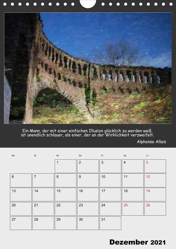 Holistic Arts Spiegelungen-Termin-Kalender 2021- Illusionen