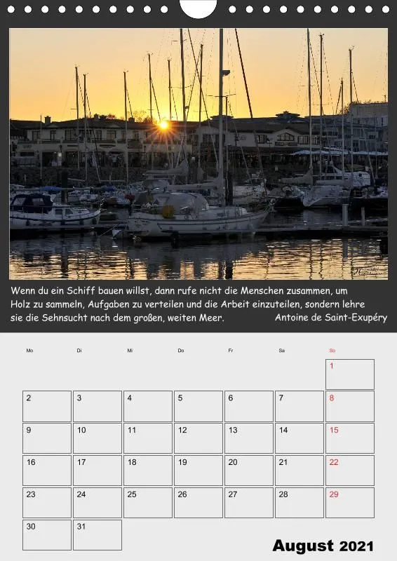 Holistic Arts Meeres-Termin-Kalender 2021 - Viel Meer
