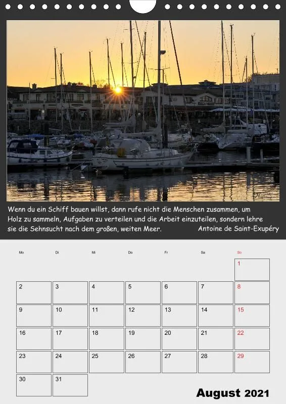 Holistic Arts Meeres-Termin-Kalender 2021 - Viel Meer