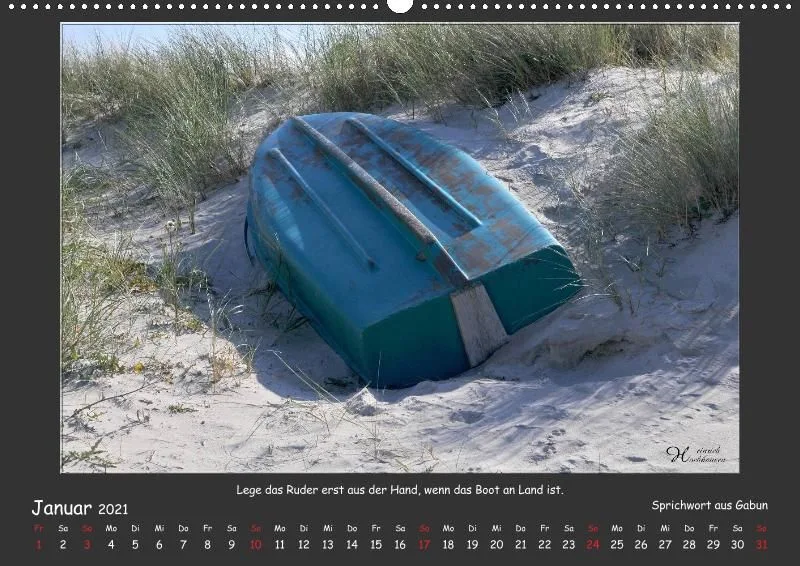 Holistic Arts Strand-Kalender 2021 - Strandgut A2