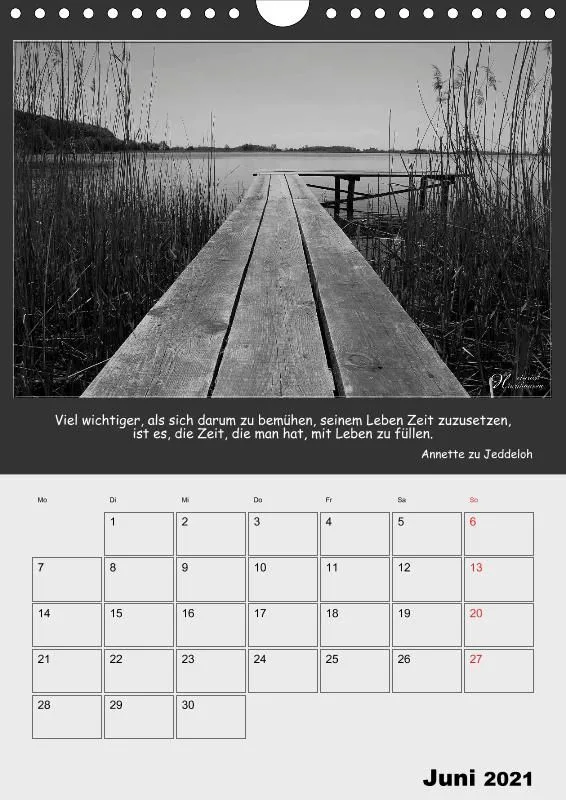 Holistic Arts Schwarzweiß-Termin-Kalender 2021 - Kontraste
