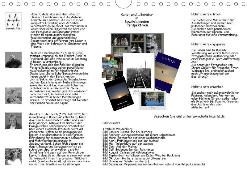 Holistic Arts Jahreszeiten Kalender 2021 - Jahreszeiten A4