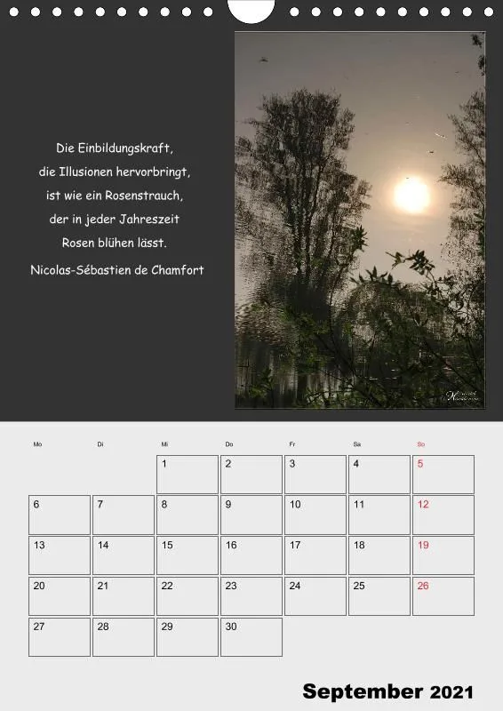 Holistic Arts Spiegelungen-Termin-Kalender 2021- Illusionen