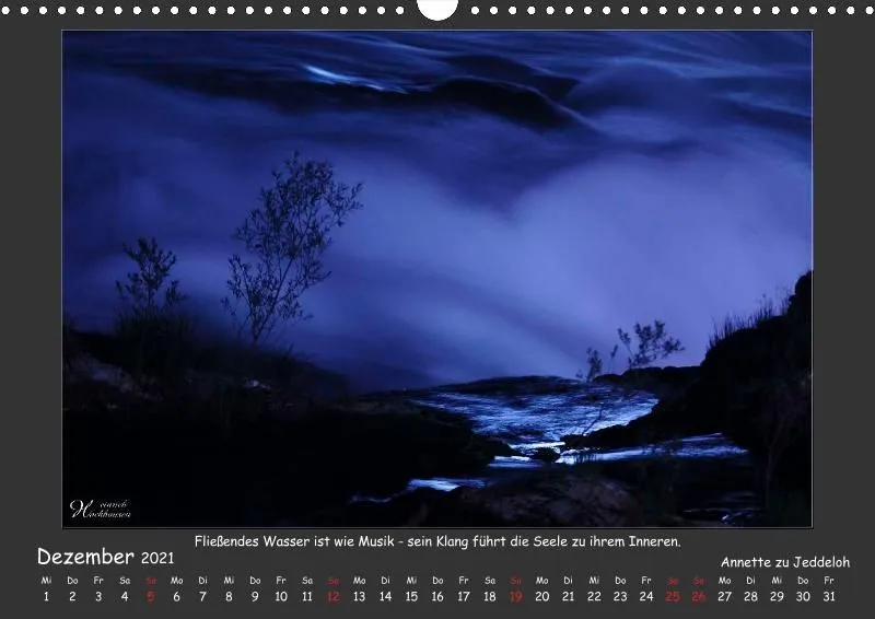 Holistic Arts Rheinfall-Kalender 2021 - Lebendiges Wasser A3