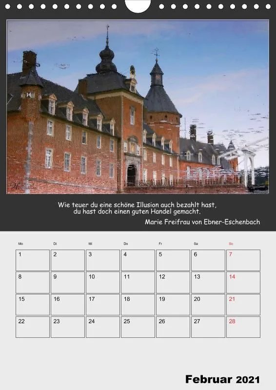 Holistic Arts Spiegelungen-Termin-Kalender 2021- Illusionen