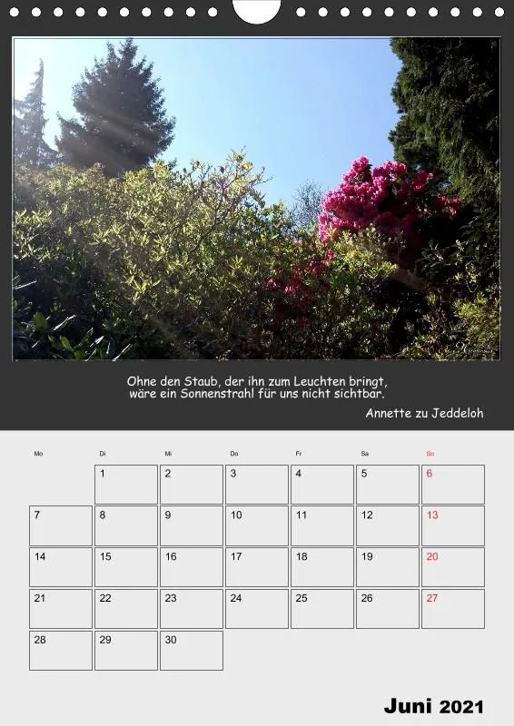 Holistic Arts Jahreszeiten Termin-Kalender 2021 - Jahreszeiten
