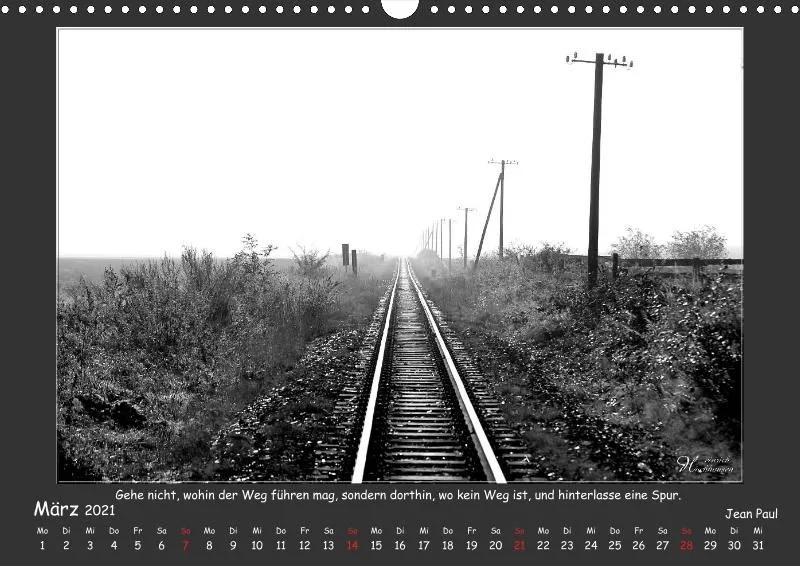 Holistic Arts Schwarzweiß-Kalender 2021 - Kontraste A3