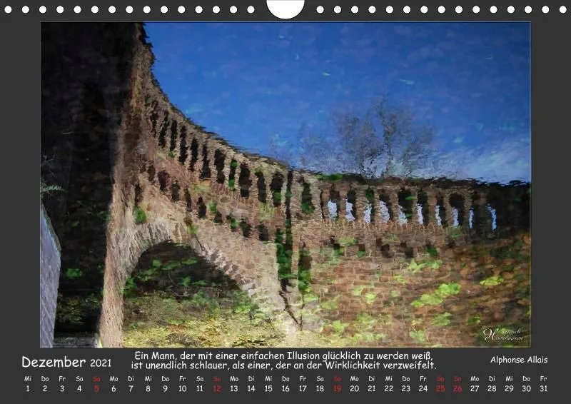 Holistic Arts Spiegelungen-Kalender 2021 - Illusionen A4
