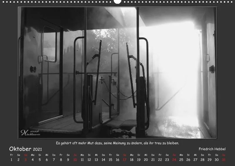Holistic Arts Schwarzweiß-Kalender 2021 - Kontraste A2