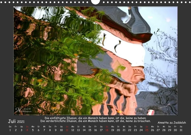 Holistic Arts Spiegelungen-Kalender 2021 - Illusionen A3