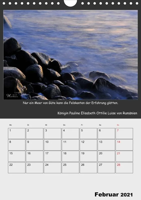 Holistic Arts Meeres-Termin-Kalender 2021 - Viel Meer