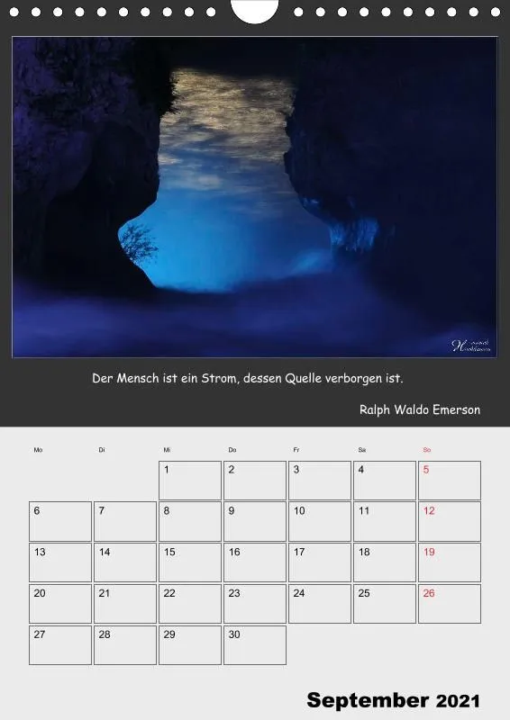 Holistic Arts Rheinfall-Termin-Kalender 2021 - Lebendiges Wasser