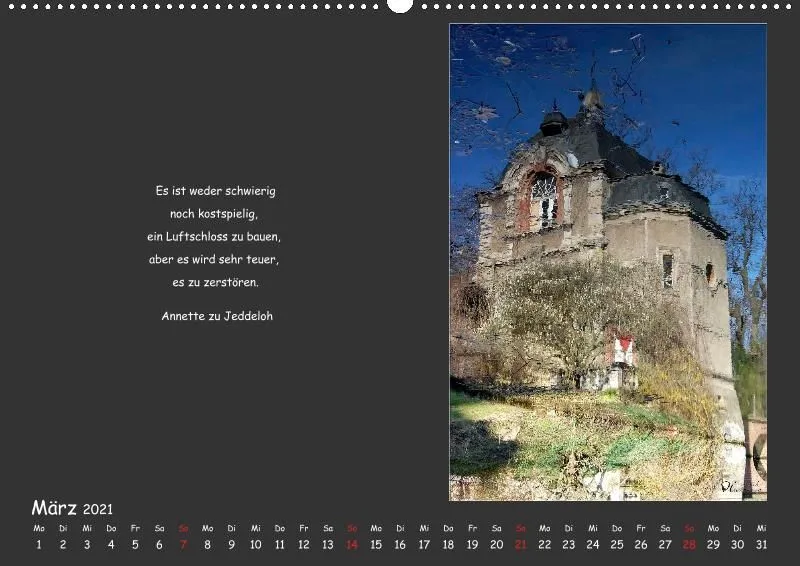 Holistic Arts Spiegelungen-Kalender 2021 - Illusionen A2