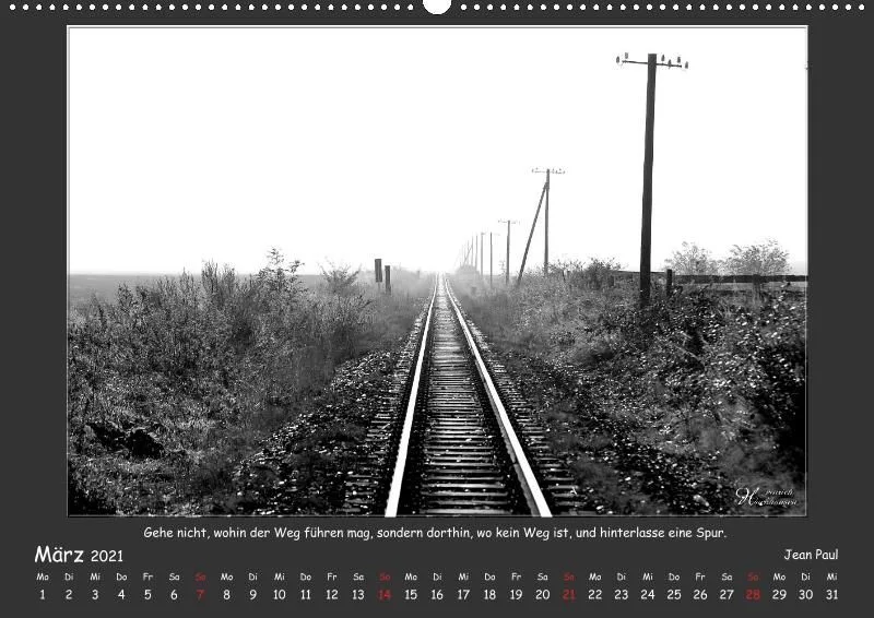 Holistic Arts Schwarzweiß-Kalender 2021 - Kontraste A2