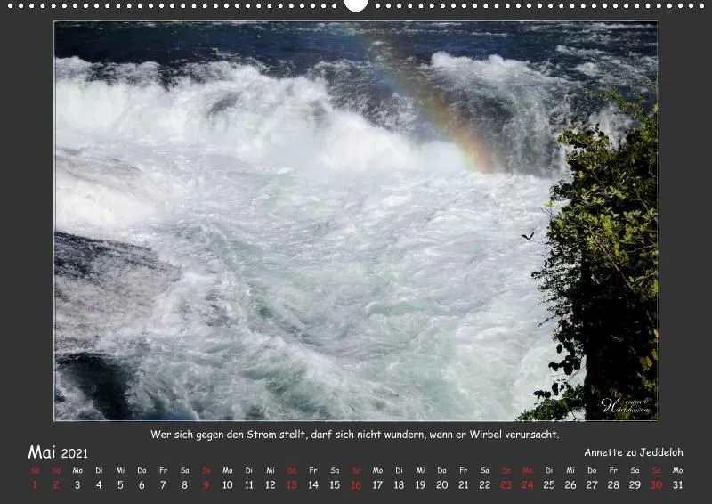 Holistic Arts Rheinfall-Kalender 2021 - Lebendiges Wasser A2