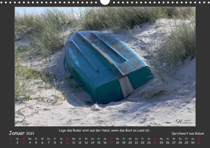 Holistic Arts Strand-Kalender 2021 - Strandgut A3