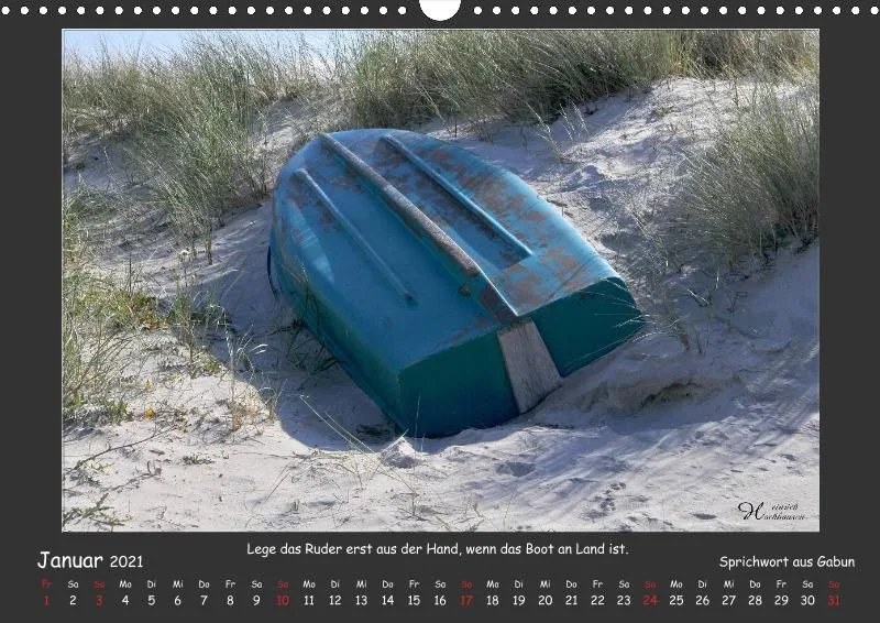 Holistic Arts Strand-Kalender 2021 - Strandgut A3