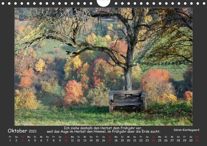 Holistic Arts Jahreszeiten Kalender 2021 - Jahreszeiten A4