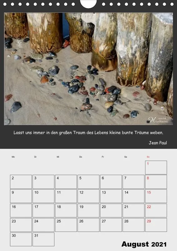 Holistic Arts Strand-Termin-Kalender 2021 - Strandgut