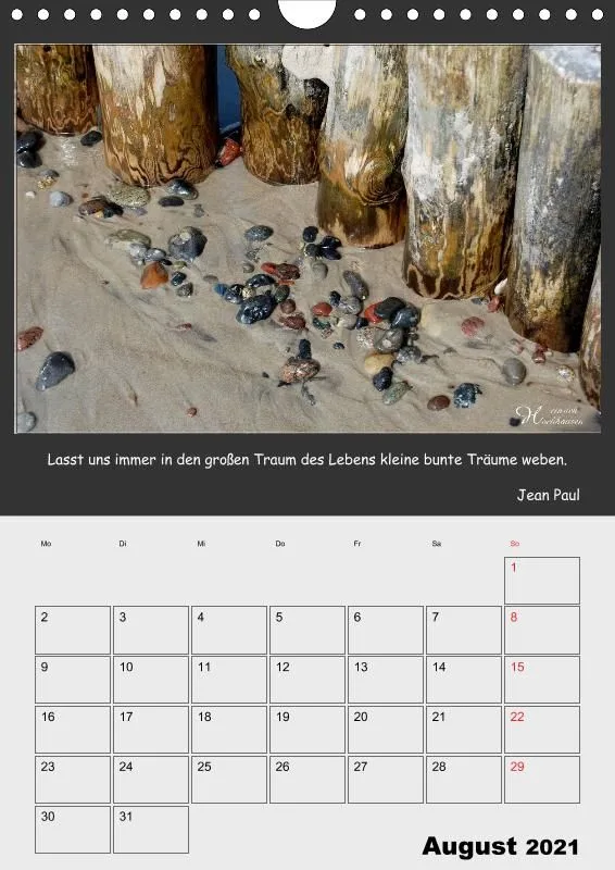 Holistic Arts Strand-Termin-Kalender 2021 - Strandgut